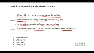 Clues in NREMT Questions (Patient Matching Exercise)