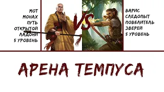 Арена Темпуса #7 - D&D PvP Монах Путь Открытой Ладони vs Следопыт Повелитель Зверей - 5 уровень