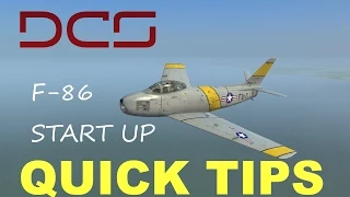 DCS - Quick Tips - F86 Start Up