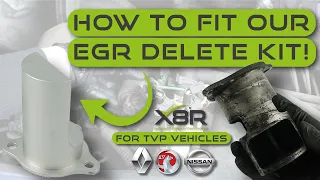 TVP Trafic Vivaro Primastar EGR Delete/Blanking Kit | Stop Carbon Build-Up In Your EGR with X8R!