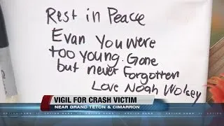 Vigil for moped driver