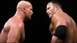 ستيف اوستين يواجه الصخره ذا روك على بطولة ال WWF