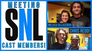Meeting SNL CAST MEMBERS! | Melissa Villaseñor & Chris Redd!