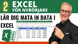 Grundläggande Excel: 2. Lär dig mata in data i Excel