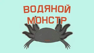 Edu: Саламандры, перекусывающие друг другом (аксолотль)