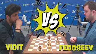 Vidit VS Fedoseev VladimirII 2023 FIDE World Rapid Championship R12