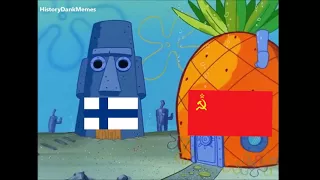 Spongebob WW2 Meme   Winter War in a nutshell Finland vs USSR