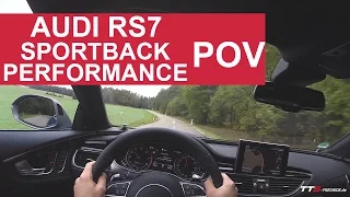 Driving an Audi RS7 Sportback performance POV - 4.0 Liter V8 TFSI 605 PS