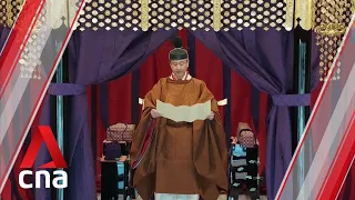 Japan Emperor Naruhito's enthronement ceremony