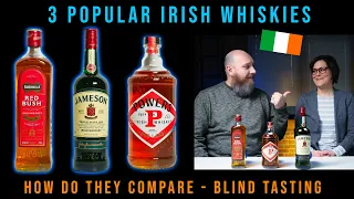 3 popular Irish Whiskies - blind tasting