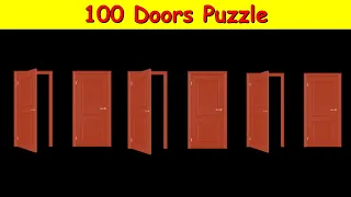 100 Doors Puzzle || Hard Puzzle || Google Interview Puzzle