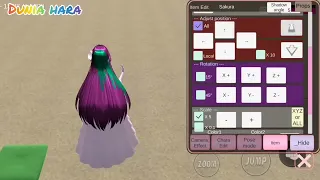 Tutorial Cara Sakura Punya Rambut 2 Warna Baru 😍🥰 | Sakura School Simulator