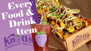 Knott's Boysenberry Festival 2022 | FULL Food and Drink Menu | Dining Plan | #BoysenberryFestival