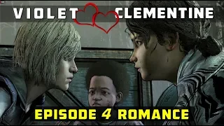 [Violet & Clementine] All Moments from Episode 4 - The Walking Dead (Violet x Clem Romance)