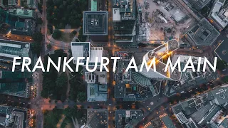 Lockdown in FRANKFURT AM MAIN, Empty City Aerial Drone Stock Video Footage [4K]