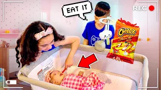 Can't BELIEVE We CAUGHT Them Doing This To The BABY... | Jancy Family