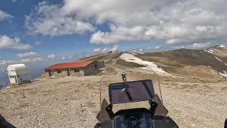 Honda Transalp XL750 offroad riding to Helmos observatory/Αστεροσκοπείο Χελμού @2340m