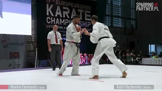 Andrii Mezhenskyi vs  Maxime Demeautis 19th European Open Karate Championship 2022 IKO