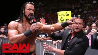 Drew McIntyre challenges Seth Rollins: Raw, July 9, 2018