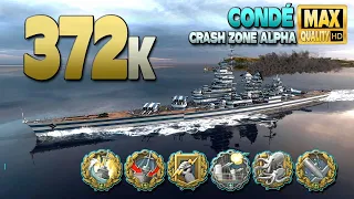 Cruiser Condé: 372k on map Sea of Fortune - World of Warships