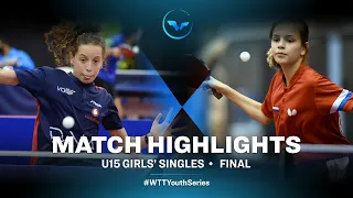 Hana Goda vs Zlata Terekhova | WTT Youth Star Contender Lisbon | U15 | GS | Finals