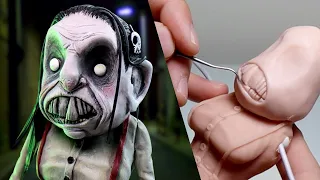 Making Up MY OWN Nightmare Character - The Ice Cream Man's SISTER, Murda! - Polymer Clay Tutorial