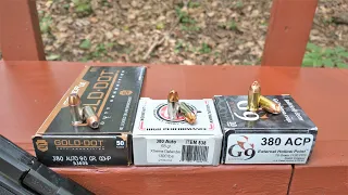 Copper Fluted Bullet Showdown in .380 ACP! Underwood Xtreme Defender VS G9 (VS Gold Dot)