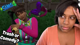 My sim is so weird, she loves TRASH and Comedy | Rags to Riches Let's Play | The Sims 4
