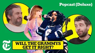 Taylor, SZA, Miley, Olivia, Zach Bryan, Karol G: 2024 Grammy Predictions! | Popcast (Deluxe)
