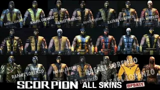 Mortal Kombat X ALL SCORPION MKX Costume Skin PC Mod MK MKXL update Skin Mod MORTAL KOMBAT 11 MK11