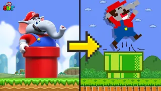 What if Elephant Mario in Mario Maker 2 | Super Mario Bros. Wonder | Game Animation