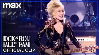 Dolly Parton Performs "Rockin" | Rock and Roll Hall of Fame 2022 | Max