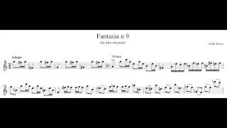 A. Bova, Fantasia n. 9, for alto recorder