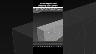 Quick reception desk Modeling for beginners in 3ds max 2024 | 3ds max 2024 tips & tricks @zna_studio