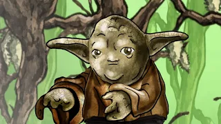 Star Wars Yoda Dagobah Parody Spoof YarhDoh on Planet Swamp Movie Trailer Preview Cartoon Film