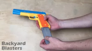 Toy Gun - Realistic 1:1 Scale Colt 1911 Rubber Bullet Handgun Demo