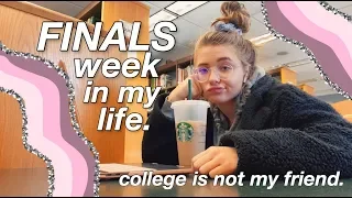 COLLEGE FINALS WEEK VLOG. (prepare for the tears)