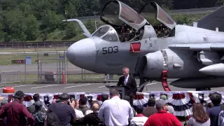 Navy EA-6B Prowler Welcoming Ceremony