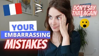 DON'T SAY THAT in FRENCH / Embarrassing mistakes  😱#learnfrench