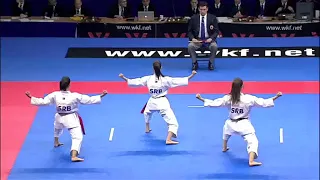 Karate Female Team Kata Bronze Medal   Serbia vs Italy   WKF World Championships Belgrade 2010 12