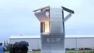 daan roosegaarde's smog free tower opens in rotterdam