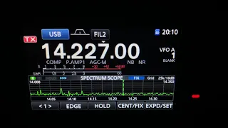 DG7LAL (DL) with VK4KK (VK) on 20m band (German QSO) amateur ham radio