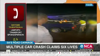 Multiple car crash claims six lives