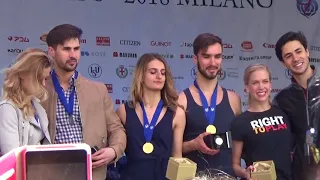 ICE DANCE SMALL MEDAL FREE DANCE CEREMONY + dance WORLD FIGURE SKATING CHAMPIONSHIPS MILAN 2018