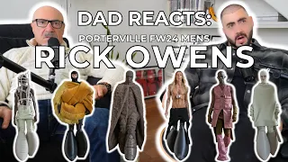 DAD REACTS to RICK OWENS Fashion Show - Porterville FW24 Mens