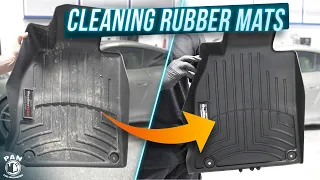 The best way to clean rubber car mats!