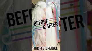 The WORST hair I've ever done - DOLL REHAB Rainbow High AMAYA Glow up & Restyle Thrifted Doll