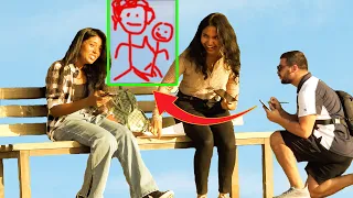 🔥ARTIST WITHOUT TALENT Paint stranger people✍️ - 😂AWESOME REACTIONS😂