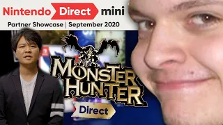 Reaction | Nintendo Direct Mini: Partner Showcase (September 2020) + Monster Hunter Direct