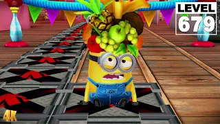 Despicable Me: Minion Rush Super Silly Fun Land LEVEL 679 - Vacationer Minion get 8K Bananas | PC 4K